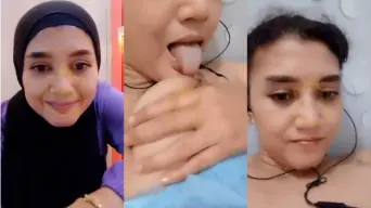 Amel Vcs Buka Hijab, Lidahnya Mainin Uting