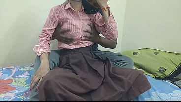 Cewek Kuliahan India Digebukin Sama Pacar Di Kamar, Ngentot Panas Abis.