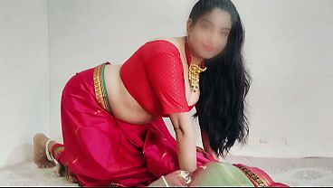 Pasukan Hot India Bhabhi Berdada Besar Diperkosa Di Sari Merah, Suara Hindi Desi