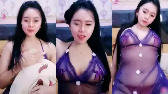 Mitha Pake Lingerie Ungu, Goyang Hot Bikin Makin Basah