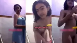 Video Syakirah Mandi Paling Hot, Bikin Ngaceng